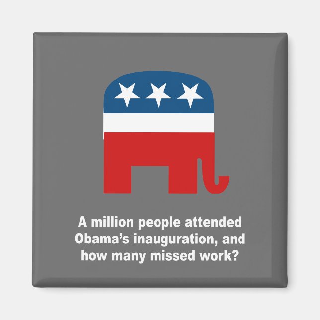 A million people attended Obama's inauguration Magnet (Front)