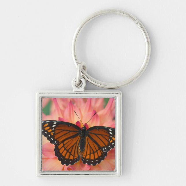 A Mimic Of The Monarch Butterfly Keychain (Front)