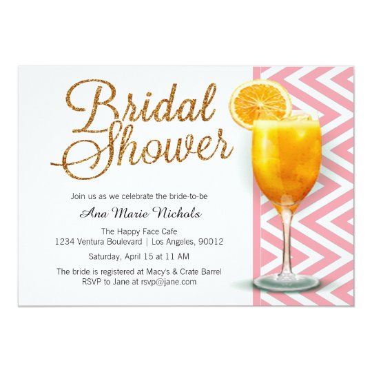 A Mimosa Bridal Shower Brunch Invitation | Zazzle.com