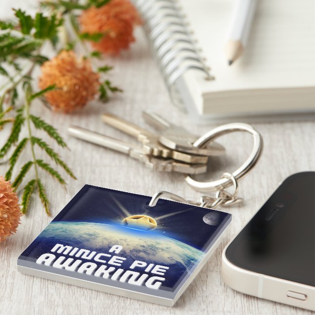 A Mince Pie Awaking Keychain (Front Right)