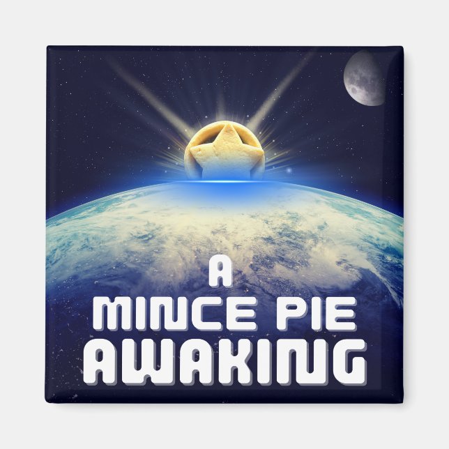 A Mince Pie Awaking Magnet (Front)