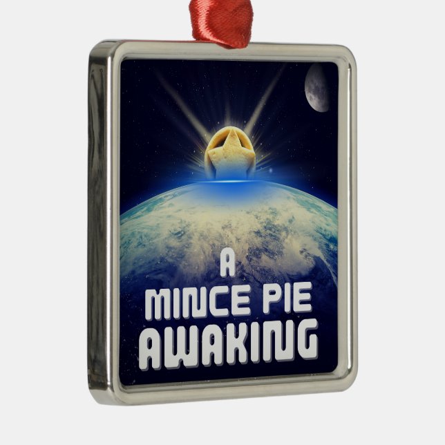 A Mince Pie Awaking Metal Ornament (Right)
