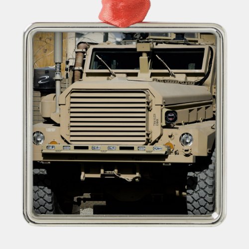 A mine_resistant ambush_protected vehicle metal ornament