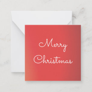 A Mini Personalized Christmas Card In Peach Coral