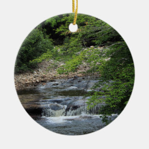 A Miniature Waterfall Ceramic Ornament