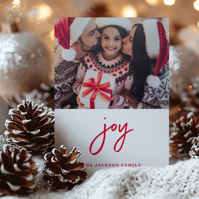 A Minimalist Christmas | Joy Letterpress Photo Cards (Creator Uploaded)