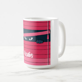 A minimalist stylized cat coffee mug