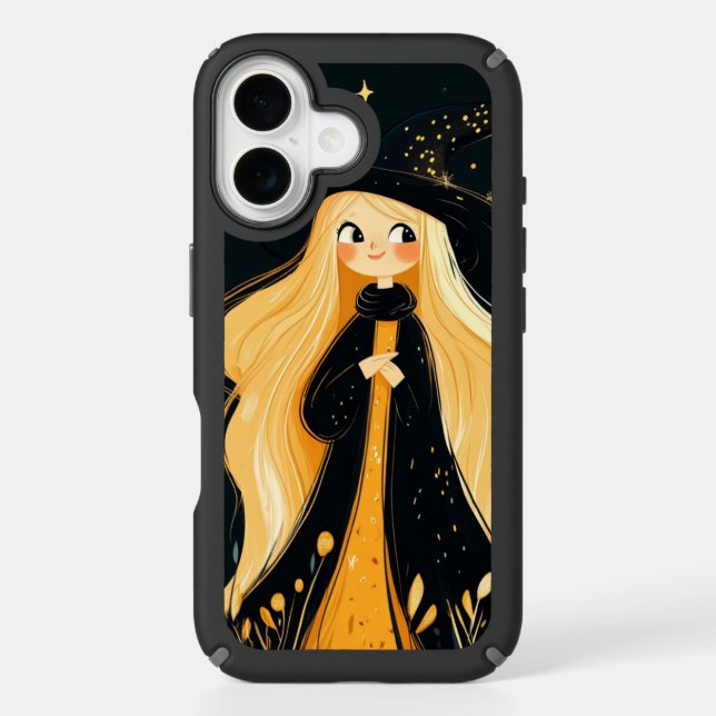 a mischievous little witch speck iPhone case (Front)
