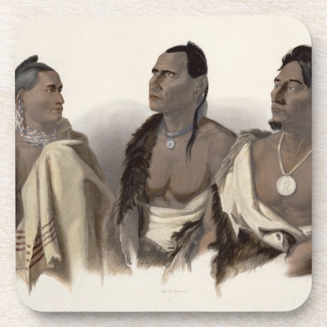 A Missouri Indian, an Oto Indian and the Chief of Coaster (Front)