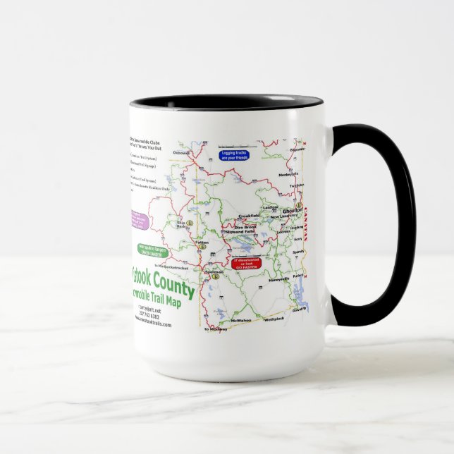 A Mistook County trail map mug (Right)