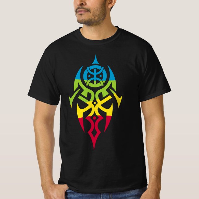 A Mixed Amazigh Pattern With Celtic Culture T-Shirt (Front)