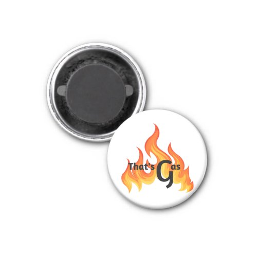 A Mod Bold Orange  Yellow Flame Graphic Magnet