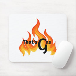 A Mod, Bold, Orange &amp; Yellow Flame Graphic Mouse P Mouse Pad