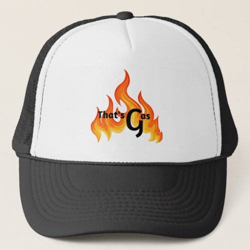 A Mod Bold Orange  Yellow Flame Graphic Trucker Trucker Hat