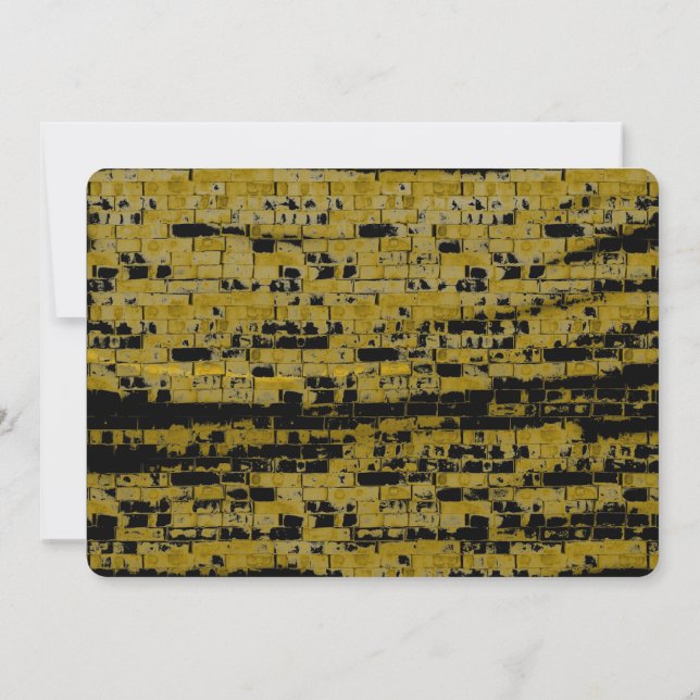 A modern, 50th Birthday custom invitation (Back)