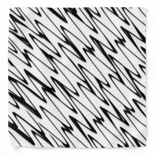 A Modern Abstract Energetic Line Art Bandana