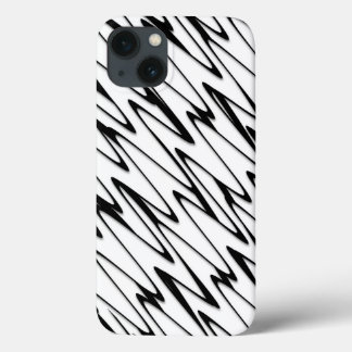 A Modern Abstract Energetic Line Art iPhone 13 Case