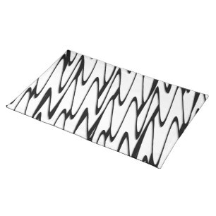 A Modern Abstract Energetic Line Art  Cloth Placemat