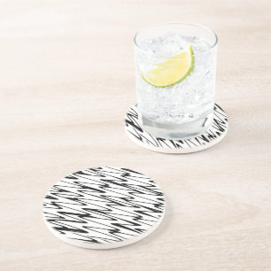A Modern Abstract Energetic Line Art Coaster