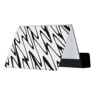 A Modern Abstract Energetic Line Art Desk Business Card Holder