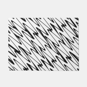 A Modern Abstract Energetic Line Art  Doormat