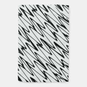 A Modern Abstract Energetic Line Art Garden Flag