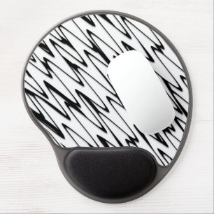 A Modern Abstract Energetic Line Art Gel Mouse Pad