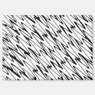 A Modern Abstract Energetic Line Art Magnet