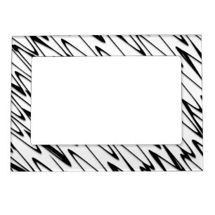 A Modern Abstract Energetic Line Art Magnetic Frame