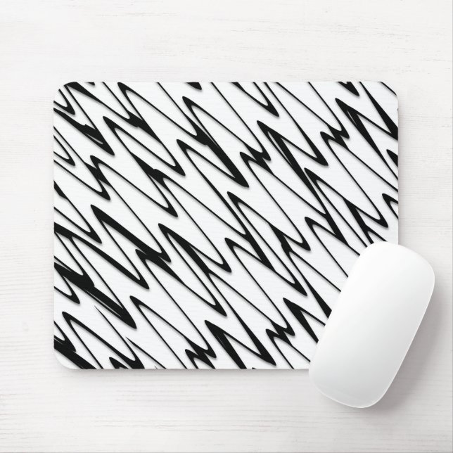 A Modern Abstract Energetic Line Art  Mouse Pad (With Mouse)