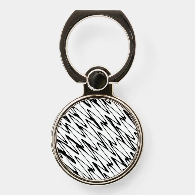 A Modern Abstract Energetic Line Art  Phone Ring Stand (Front)