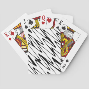 A Modern Abstract Energetic Line Art Poker Cards