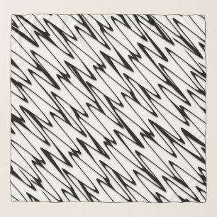A Modern Abstract Energetic Line Art  Scarf