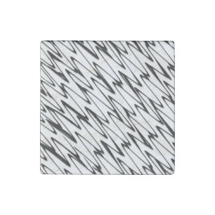A Modern Abstract Energetic Line Art Stone Magnet