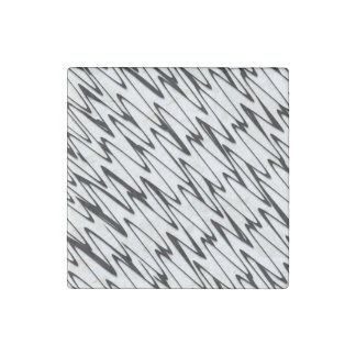 A Modern Abstract Energetic Line Art  Stone Magnet