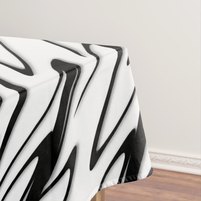 A Modern Abstract Energetic Line Art  Tablecloth (In Situ)