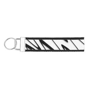 A Modern Abstract Energetic Line Art Wrist Keychain