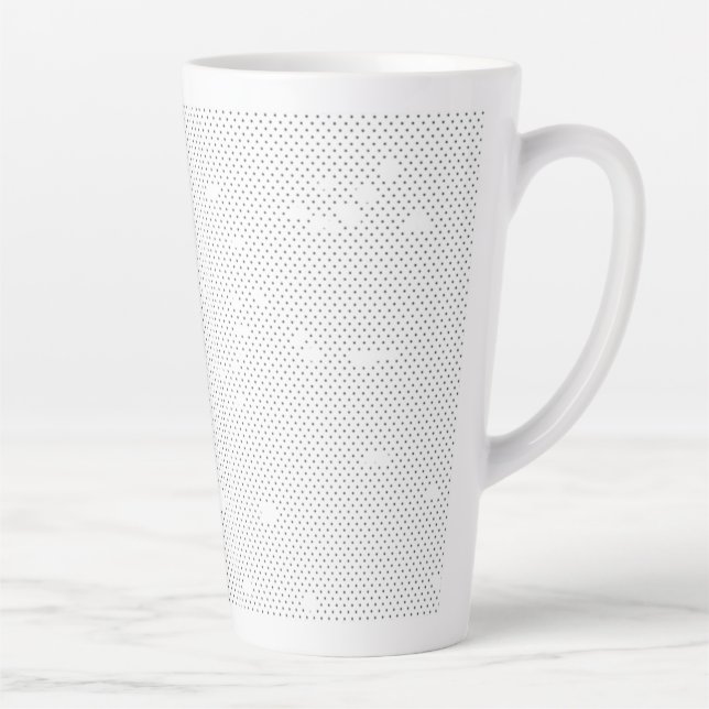 A modern design featuring a sleek combination of w latte mug (Right)