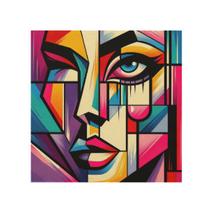 A Modern Masterpiece of Feminine Beauty Wood Wall Art