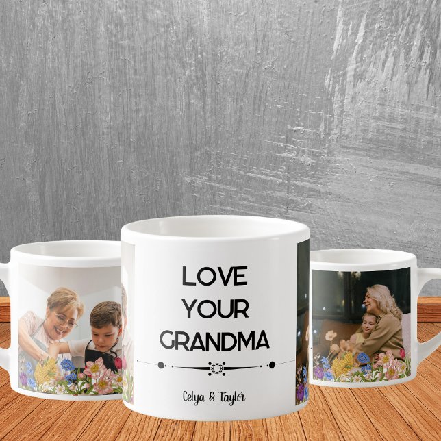 A Modern Photo Collage Mug for Grandma (Timeless Memories: A Modern Photo Collage Mug for Grandma)