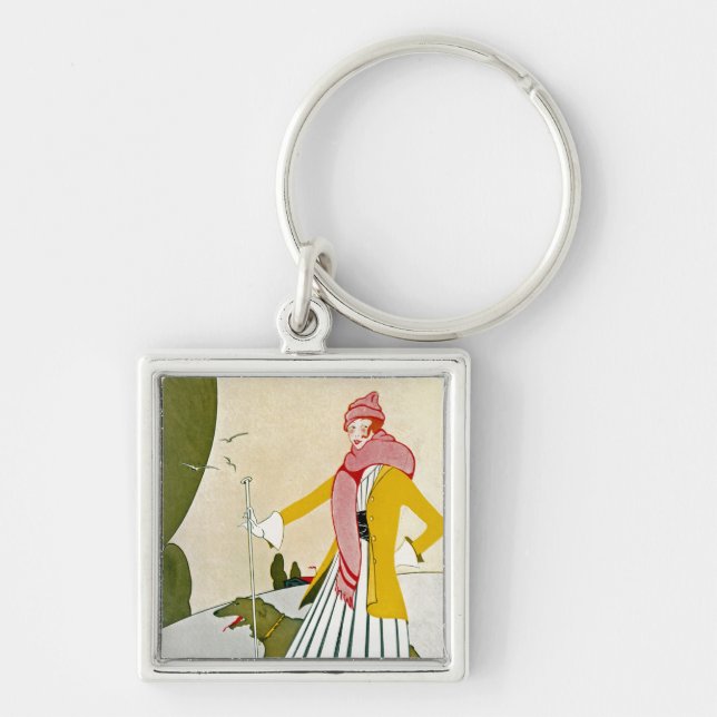 A Modern Shepherdess Keychain (Front)