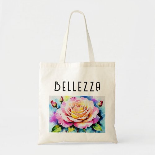 A Modern Twist On Traditional Rose Paintings Tote Bag