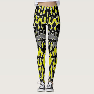 A modern vibrant "Ratti_Creative_Arts" Leggings 