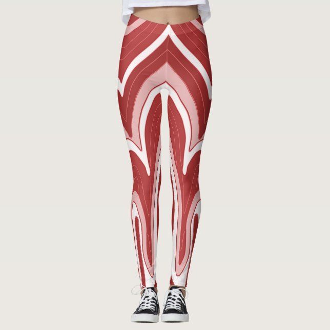 A modern vibrant "Ratti_Creative_Arts" Leggings (Front)