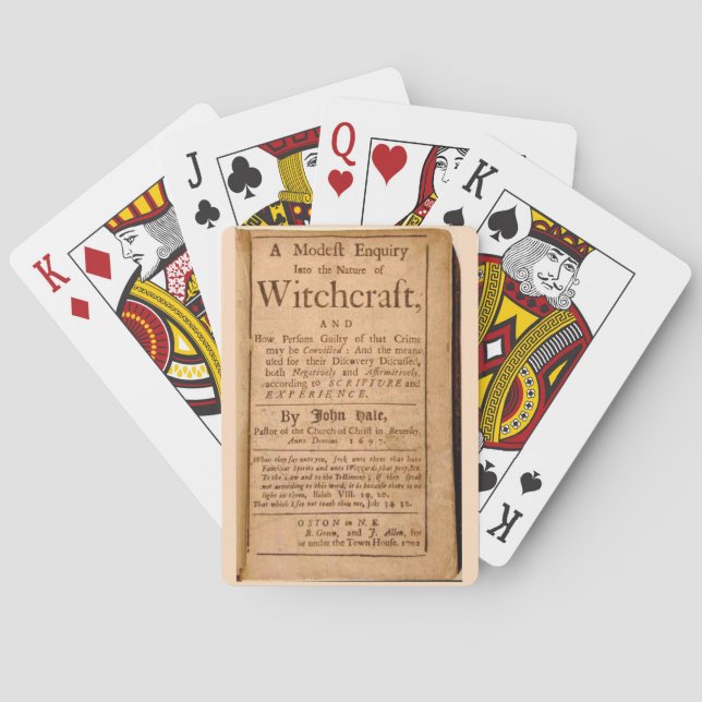 A Modest Inquiry into the Nature of Witchcraft Poker Cards (Back)