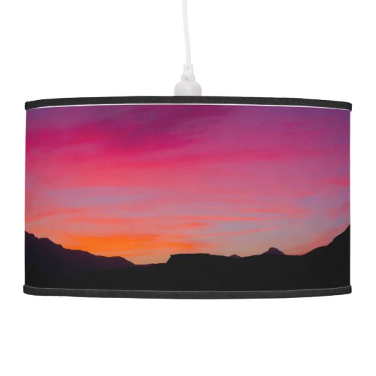 A Mojave Sunset x 2 Hanging Lamp (Left)