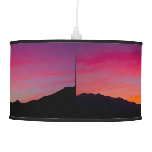 A Mojave Sunset x 2 Hanging Lamp (Front)