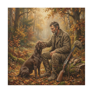 A Moment After the Hunt Wood Wall Art