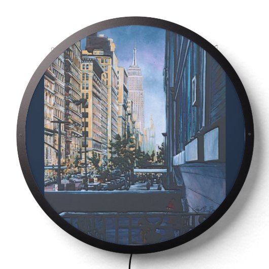 A Moment Hush in the City Limits LED Sign (Lights Off)