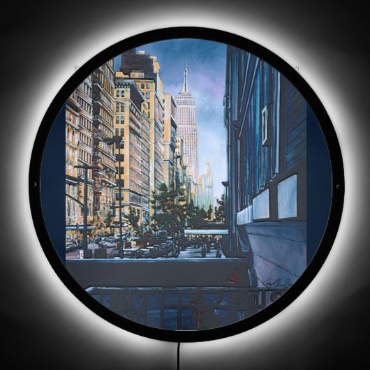 A Moment Hush in the City Limits LED Sign (Front)